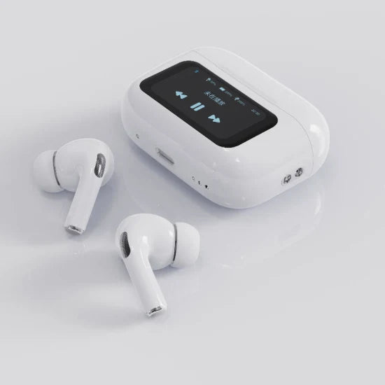Audíonos Bluetooth A9 Pro con Pantalla | ANC, Bluetooth 5.4, 40H de Batería y Control Táctil