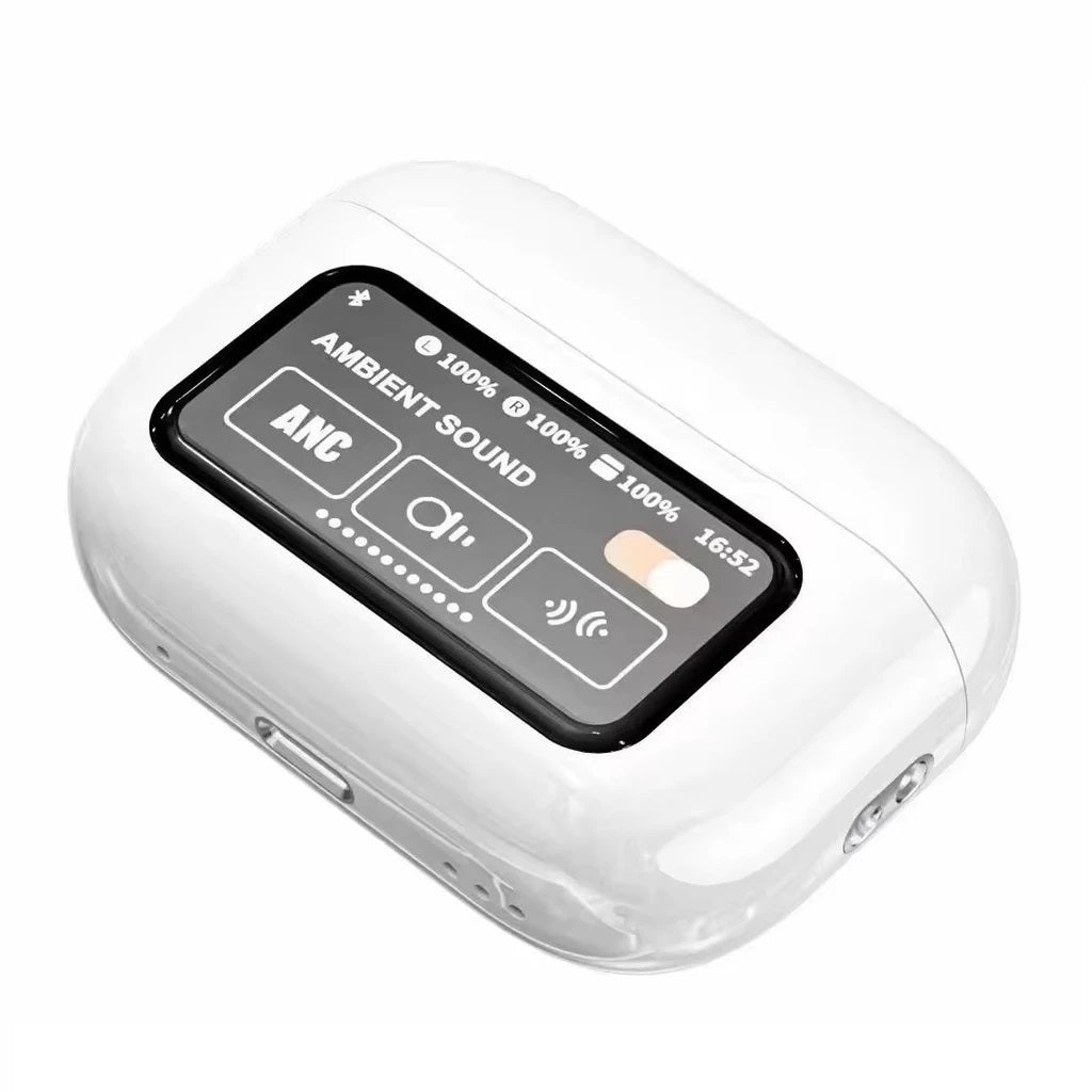 Audíonos Bluetooth A9 Pro con Pantalla | ANC, Bluetooth 5.4, 40H de Batería y Control Táctil