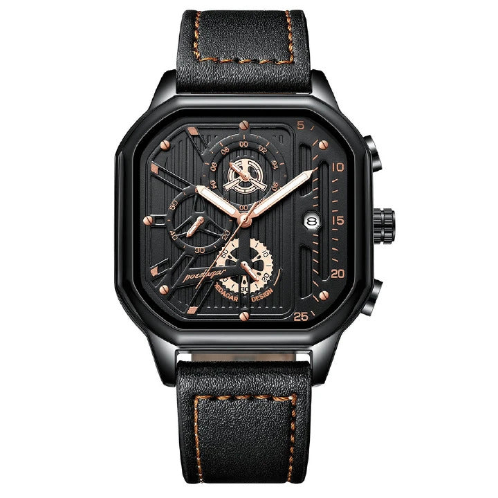 Reloj para hombre Poedagar 628 con agujas luminosas