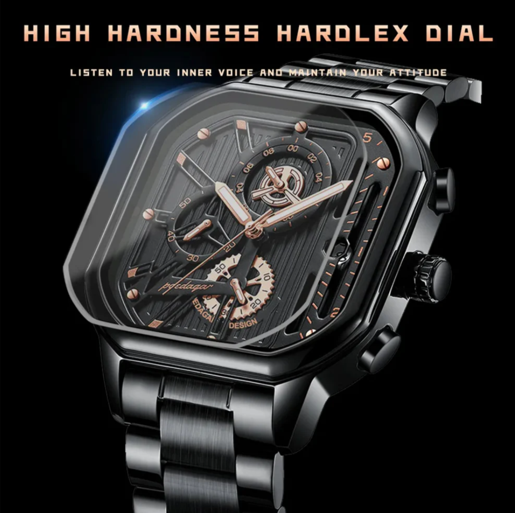 Reloj para hombre Poedagar 628 con agujas luminosas