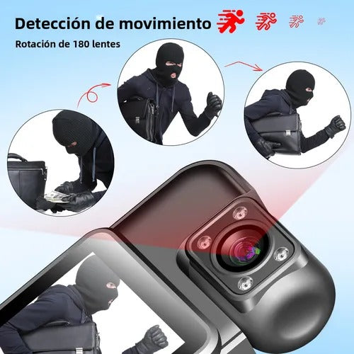 Cámara Corporal 4K Mini | Body Cam Deportiva con Wi-Fi y Visión Nocturna