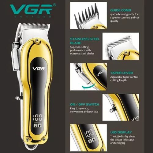 Máquina Cortadora de Cabello VGR V-680 Profesional Inalámbrica