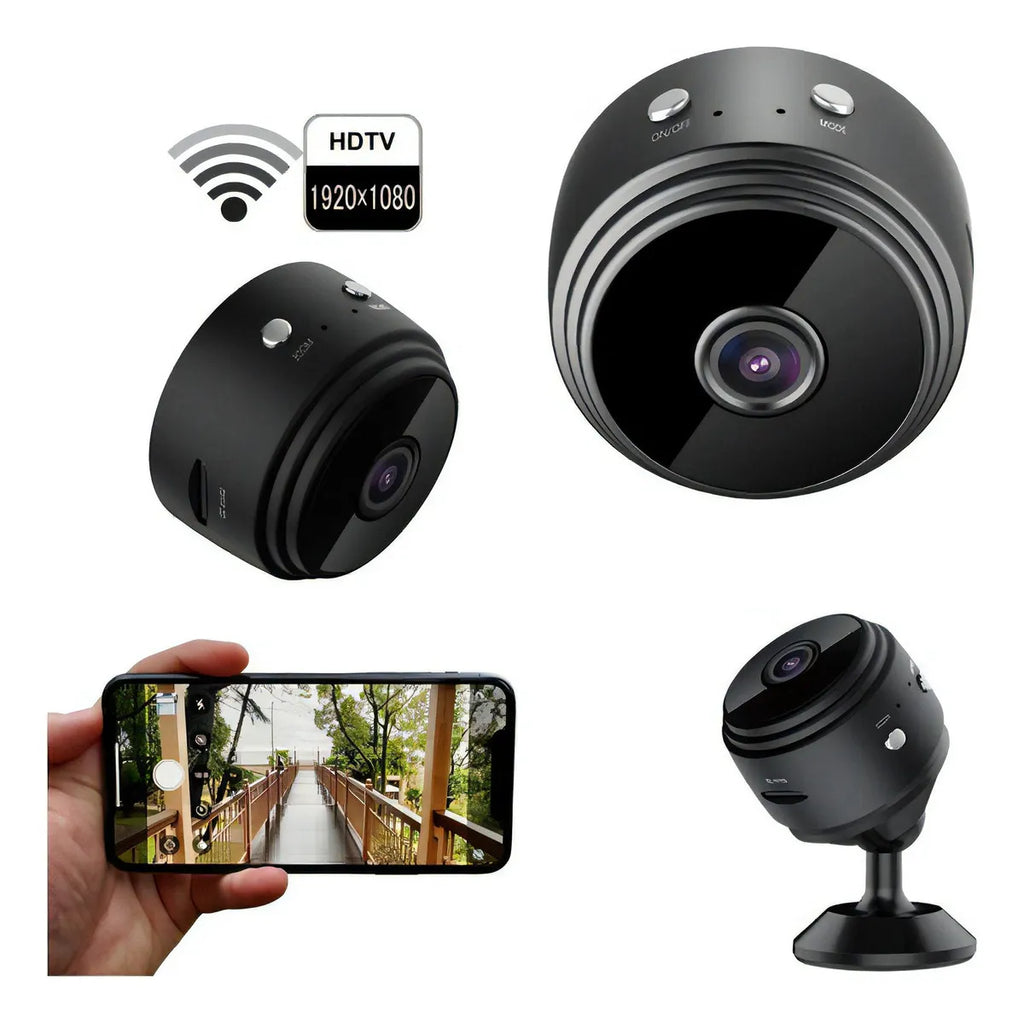 Mini Cámara Espía A9 | Seguridad HD con Wi-Fi, Visión Nocturna y Detección de Movimiento