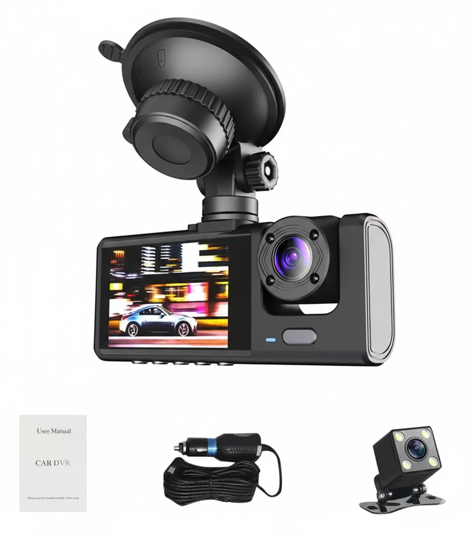 Black Box 3 Lentes para Vehículo - Dashcam Profesional