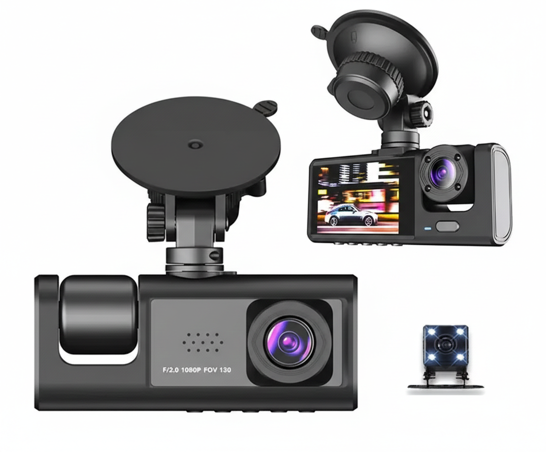 Black Box 3 Lentes para Vehículo - Dashcam Profesional