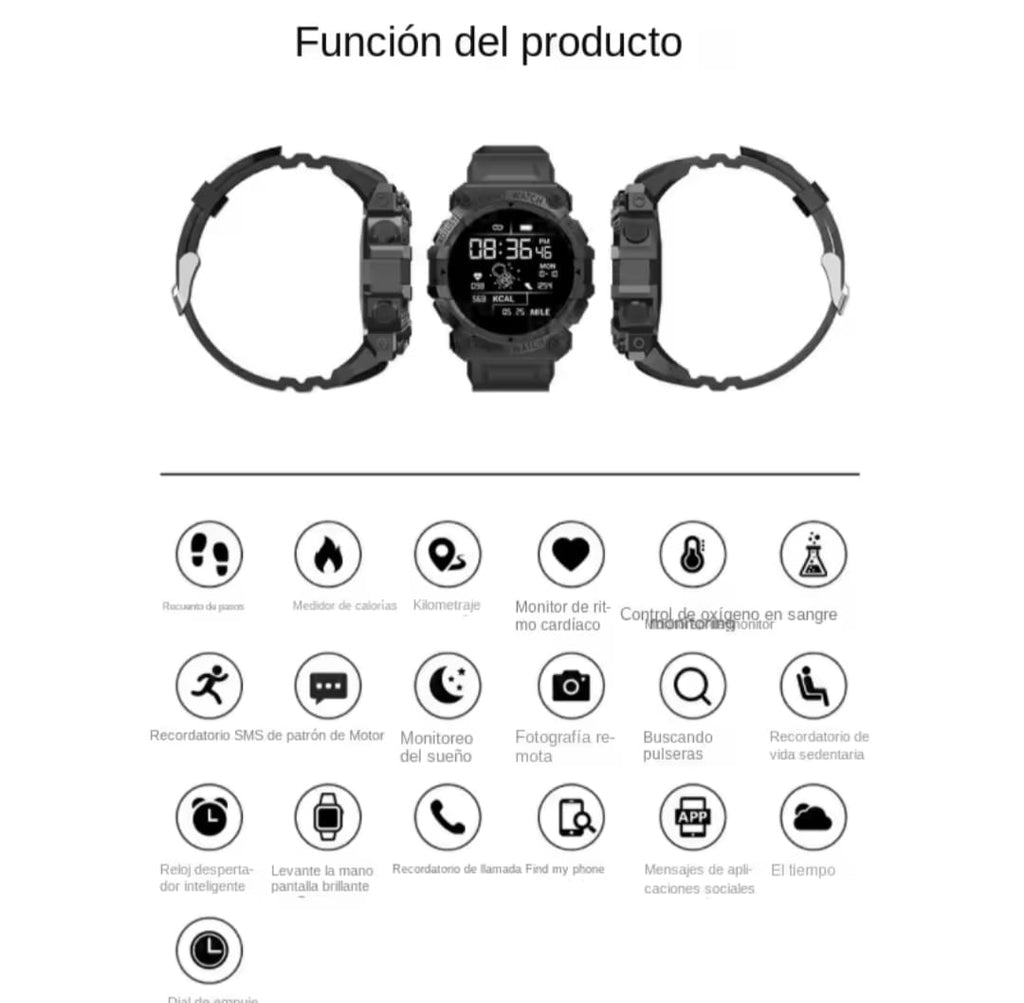 Reloj inteligente deportivo para uso diario