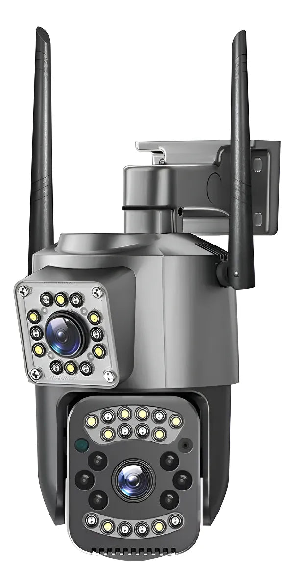 Cámara de Seguridad WiFi Doble Lente 360° con Alarma