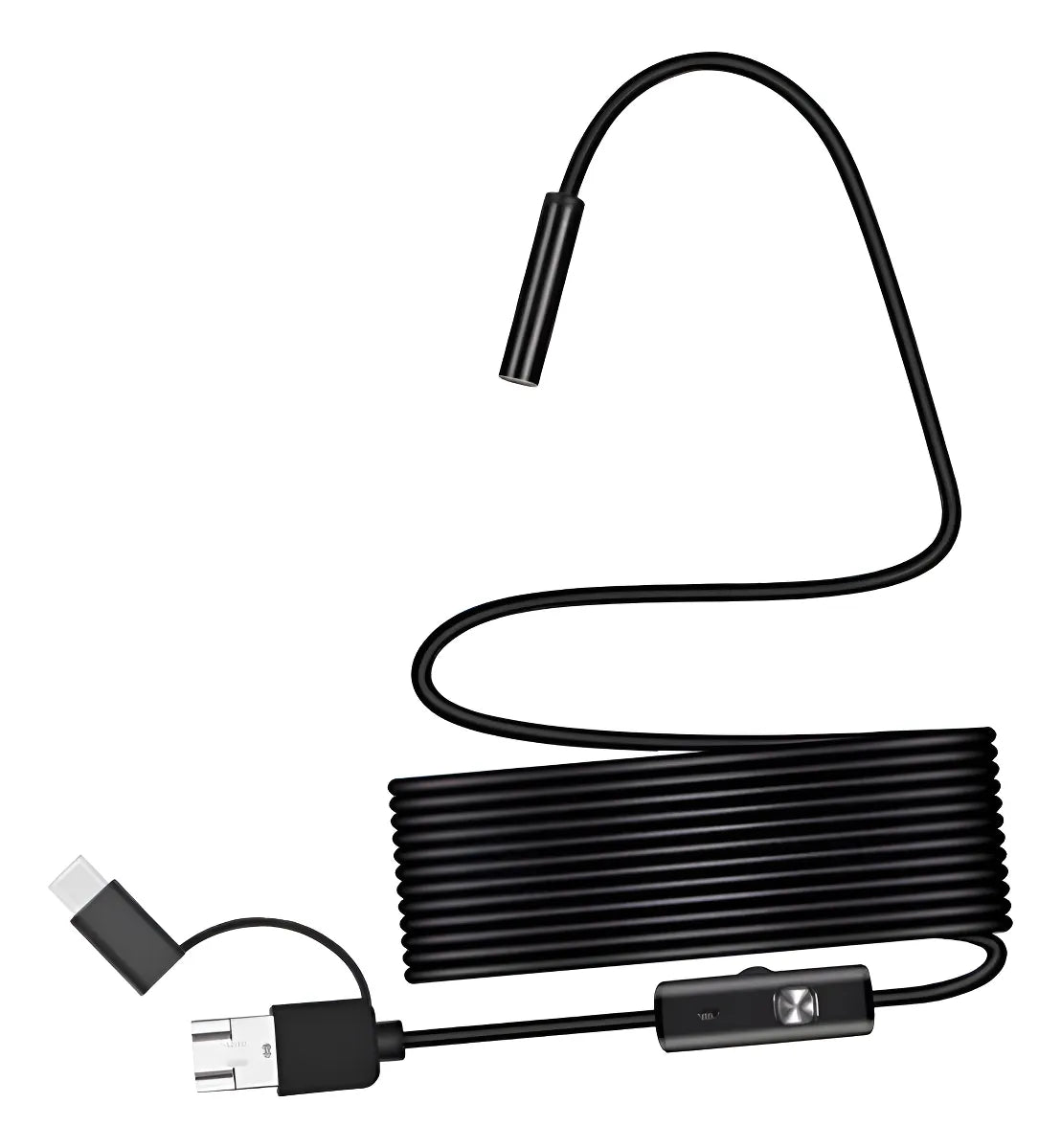 Cámara Endoscópica USB HD 7mm | Cable 3M, IP67, 6 LEDs y Compatible con Android y PC